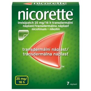 Nicorette Invisipatch 25 mg/16 h transdermální náplast 7 ks obraz