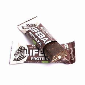 LifeFood Lifebar Protein tyčinka Chocolate Green BIO 47 g obraz
