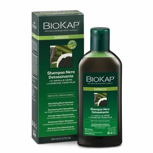 BIOKAP Detoxikační šampon na vlasy s černým jílem a aktivním uhlím 200 ml obraz