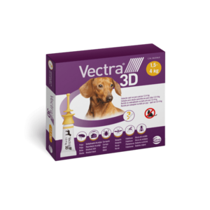 Vectra 3D spot-on pro psy XS (1, 5–4 kg) 3 pipety obraz