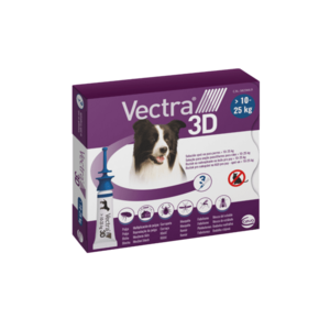 Vectra 3D spot-on pro psy M (10–25 kg) 3 pipety obraz