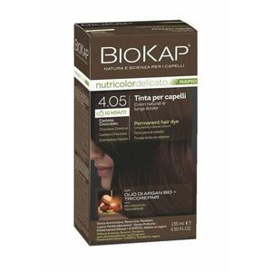 BIOKAP Nutricolor Delicato Rapid 4.05 Čokoládově kaštanová barva na vlasy 135 ml obraz