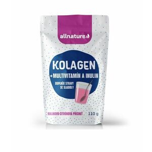 Allnature Kolagen s multivitamíny a inulinem příchuť malina a citron 110 g obraz