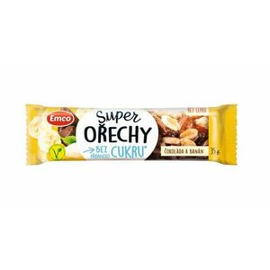 Emco Super ořechy tyčinka Čokoláda a banán 35 g obraz
