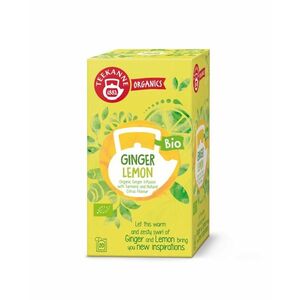Teekanne Organics BIO Ginger Lemon čaj porcovaný 20x1, 8 g obraz