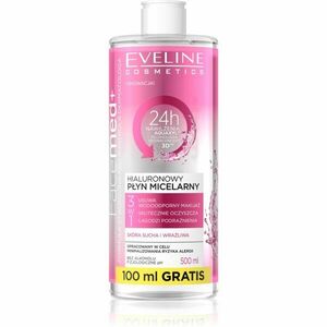 Eveline Cosmetics FaceMed+ hyaluronová micelární voda 3 v 1 400 ml obraz