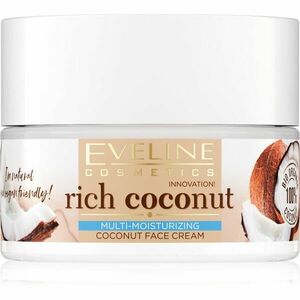 Eveline Cosmetics Rich Coconut výživný krém pro omlazení pleti s probiotiky 50 ml obraz