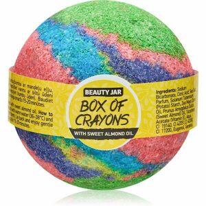 Beauty Jar Box Of Crayons koupelová bomba s mandlovým olejem a vůní třešňové máty 150 g obraz