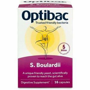 Optibac Saccharomyces Boulardii probiotika pro podporu trávení 16 cps obraz