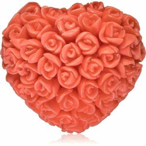 LaQ Happy Soaps Red Heart With Roses tuhé mýdlo 40 g obraz