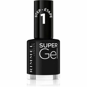 Rimmel Super Gel gelový lak na nehty bez užití UV/LED lampy odstín 070 Black Obsession 12 ml obraz