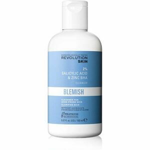 Revolution Skincare Blemish 2% Salicylic Acid & Zinc BHA exfoliační čisticí emulze pro problematickou pleť, akné 150 ml obraz