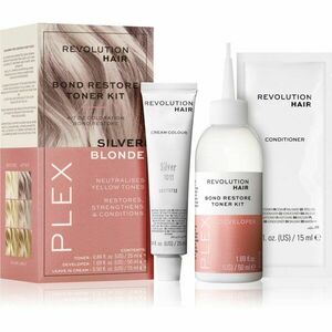 Revolution Haircare Plex Bond Restore Kit sada pro zvýraznění barvy vlasů odstín Silver Blonde obraz