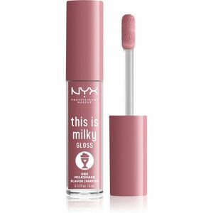 NYX Professional Makeup This is Milky Gloss Milkshakes hydratační lesk na rty s parfemací odstín 11 Ube Milkshake 4 ml obraz