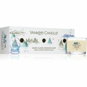 Yankee Candle Snow Globe Wonderland 3 Mini Votives Candles vánoční dárková sada I. obraz
