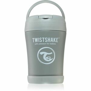 Twistshake Stainless Steel Food Container Grey termoska na jídlo 350 ml obraz