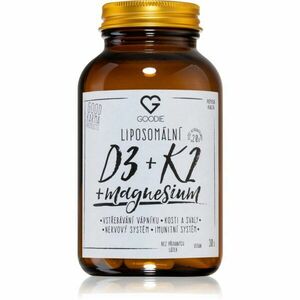 Goodie Liposomální D3 + K2 + magnesium kapsle pro podporu správného vstřebávání vápníku a fosforu 30 cps obraz