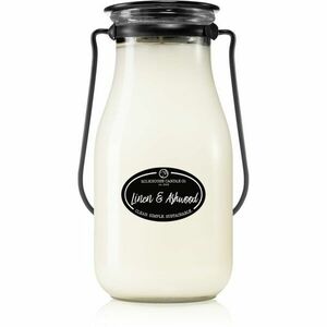 Milkhouse Candle Co. Creamery Linen & Ashwood vonná svíčka I. Milkbottle 396 g obraz