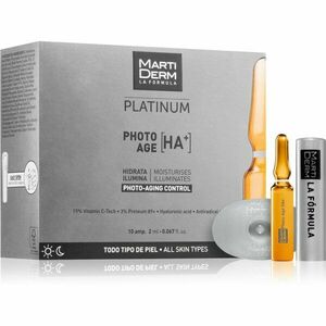 MartiDerm Platinum Photo Age HA+ sérum proti stárnutí pleti v ampulích s vitamínem C 10x2 ml obraz