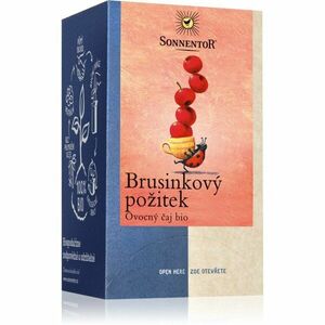 SONNENTOR Brusinkový požitek BIO ovocný čaj dvoukomorový sáček 18x2, 8 g obraz