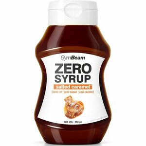 GymBeam Zero Syrup toppingový sirup bez kalorií příchuť Salted Caramel 350 ml obraz