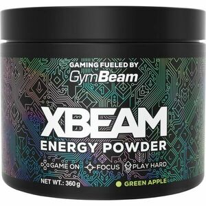 GymBeam XBEAM Energy Powder podpora herního výkonu příchuť Green Apple 360 g obraz