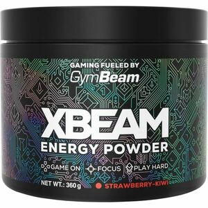 GymBeam XBEAM Energy Powder podpora herního výkonu příchuť Strawberry Kiwi 360 g obraz