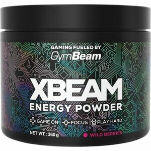 GymBeam XBEAM Energy Powder podpora herního výkonu příchuť Wild Berries 360 g obraz