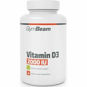 GymBeam Vitamin D3 2000 IU podpora normálního stavu kostí a zubů 60 cps obraz