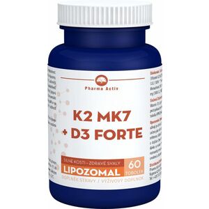 Pharma Activ Lipozomální K2 MK7 + D3 Forte 60 tobolek obraz