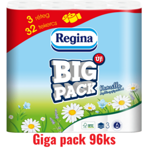 Regina Giga Pack Kamilka toaletný papier 3vrst. 96ks obraz