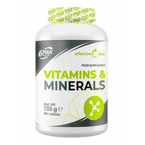 Vitamins and Minerals - 6PAK Nutrition 90 tbl. obraz