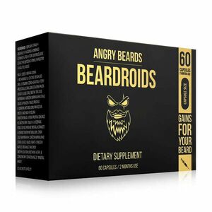 Angry Beards Vitamíny na podporu růstu vousů Beardoids (Dietary Supplement) 60 kapslí obraz