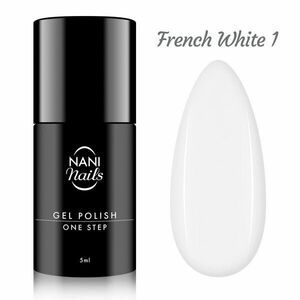NANI gel lak One Step 5 ml - French White obraz