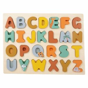 SMALL FOOT Vkládací puzzle Safari abeceda obraz