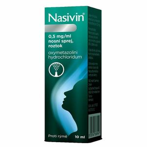 NASIVIN® 0, 5 mg/ml nosní sprej, roztok 10 ml obraz
