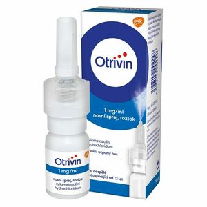OTRIVIN 1 mg/ml Nosní sprej s dávkovačem roztok 10 ml obraz