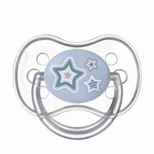CANPOL BABIES Dudlík silikonový symetrický NEWBORN BABY 6-18m modrý obraz