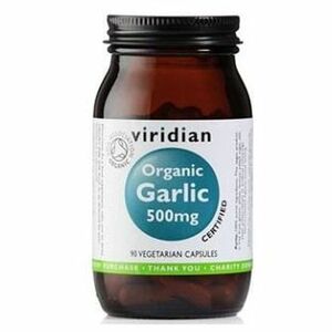 VIRIDIAN Nutrition Organic Garlic 500mg 90 kapslí obraz