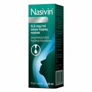 NASIVIN® 0, 5% Nosní kapky, roztok 10 ml obraz