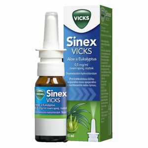 SINEX Vicks aloe a eukalyptus 0, 5 mg/ml nosní sprej, roztok 15 ml obraz