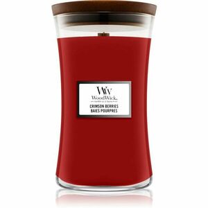 Woodwick Crimson Berries vonná svíčka s dřevěným knotem 610 g obraz