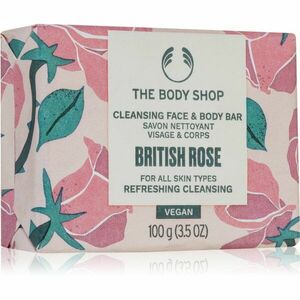 The Body Shop British Rose tuhé mýdlo na tělo a obličej 100 g obraz