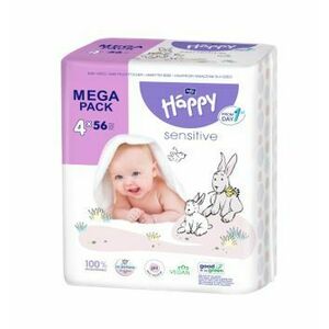 Bella Baby Happy Čistící ubrousky s aloe vera mega pack 4x56 ks obraz