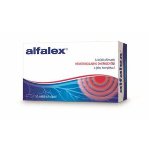 Alfalex Rektální čípky 10x2, 5 g obraz
