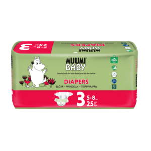 Muumi Baby 3 Midi 5–8 kg eko pleny 25 ks obraz