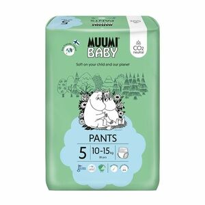 Muumi Baby Pants 5 Maxi+ 10–15 kg eko kalhotky 38 ks obraz