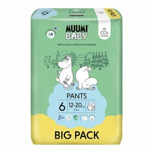 Muumi Baby Pants 6 Junior 12–20 kg eko kalhotky 52 ks obraz