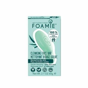 Foamie Pleťová péče pro normální až suchou pleť Aloe You Vera Much (Cleansing Face Bar) 60 g obraz