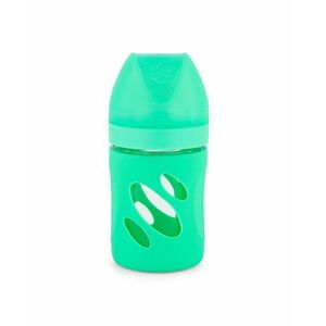 TWISTSHAKE Kojenecká láhev anti-colic skleněná pastelově zelená 180 ml obraz